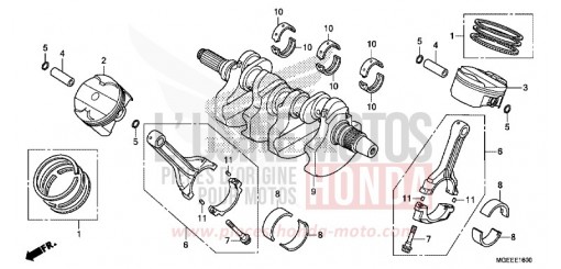 VILEBREQUIN/PISTON VFR1200FDF de 2015